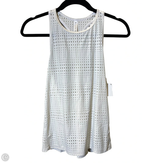 Athletic Tank Top By Athleta In White, Size: S