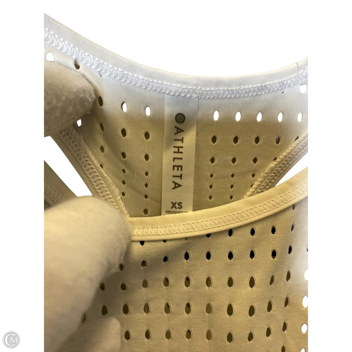 Athletic Tank Top By Athleta In White, Size: S