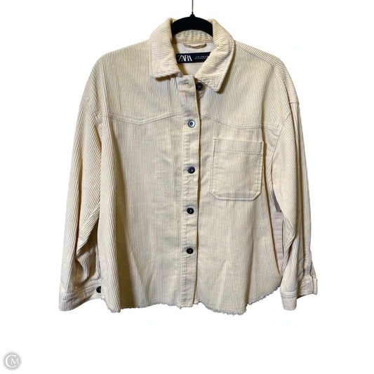 Jacket Other By Zara In Cream, Size: Xs