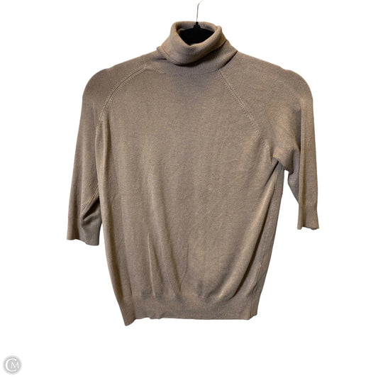 Sweater Short Sleeve By Zara In Brown, Size: S
