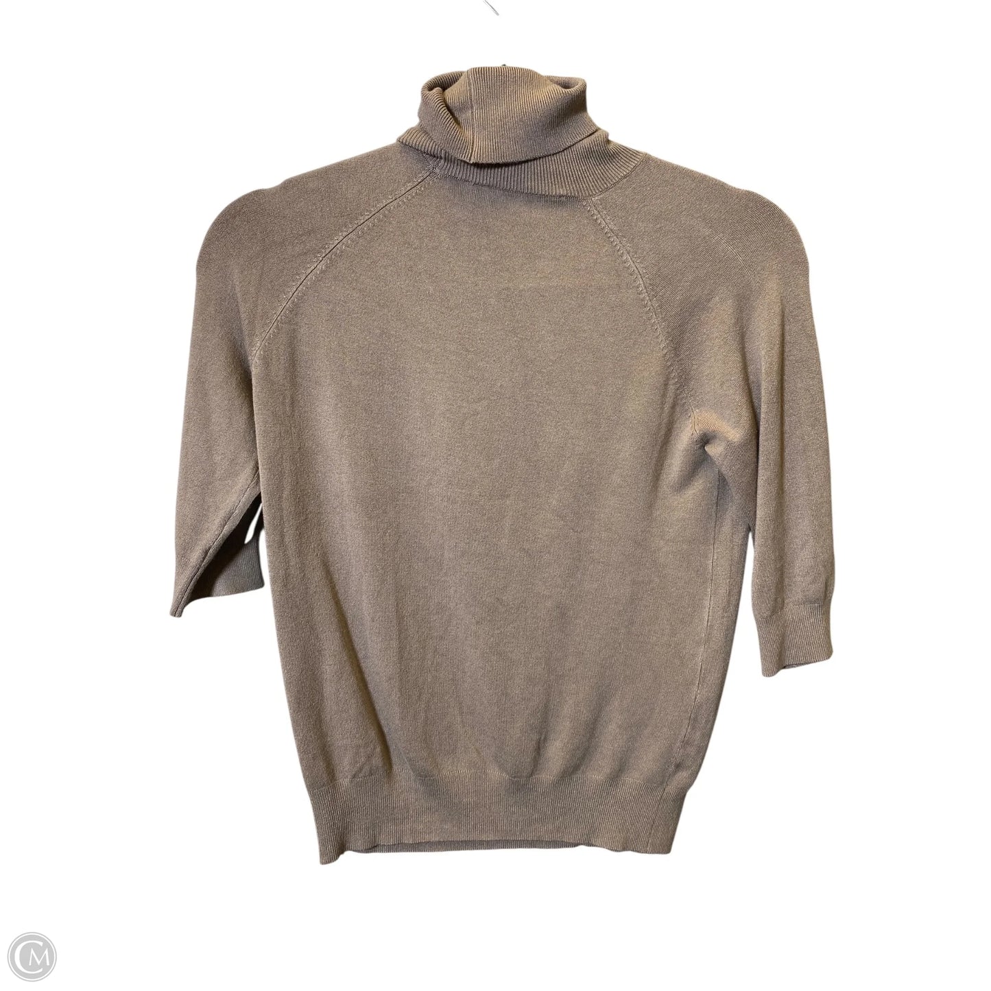 Sweater Short Sleeve By Zara In Brown, Size: S