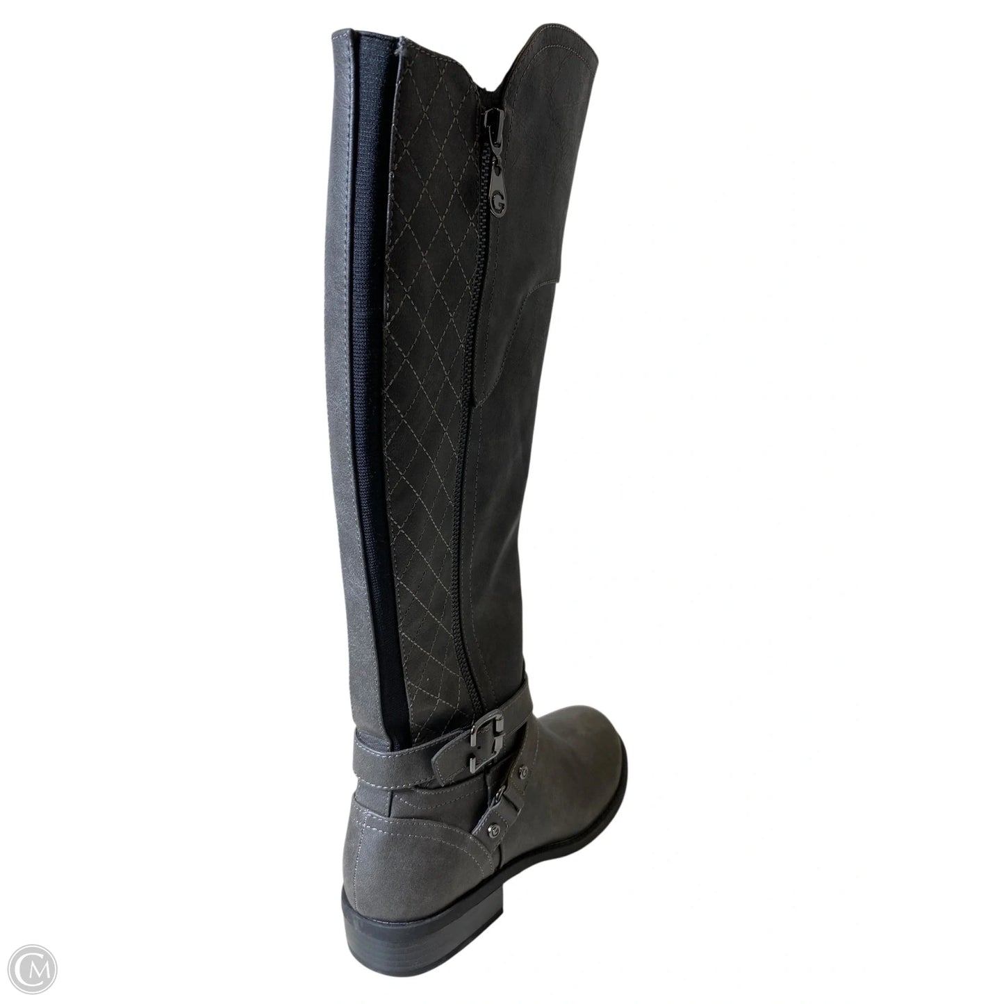 Boots Knee Heels By Guess In Grey, Size: 7.5