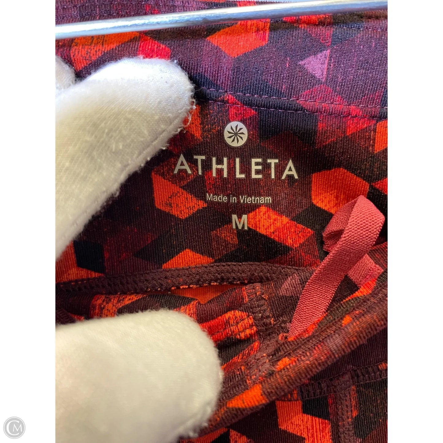 Athletic Leggings By Athleta In Multi-colored, Size: M