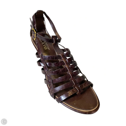 Shoes Heels Stiletto By Franco Sarto In Brown, Size: 9