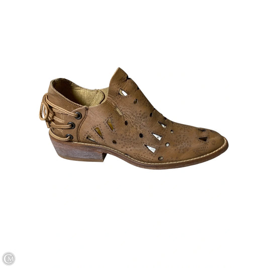 Boots Ankle Heels By Musse & Cloud In Brown, Size: 6