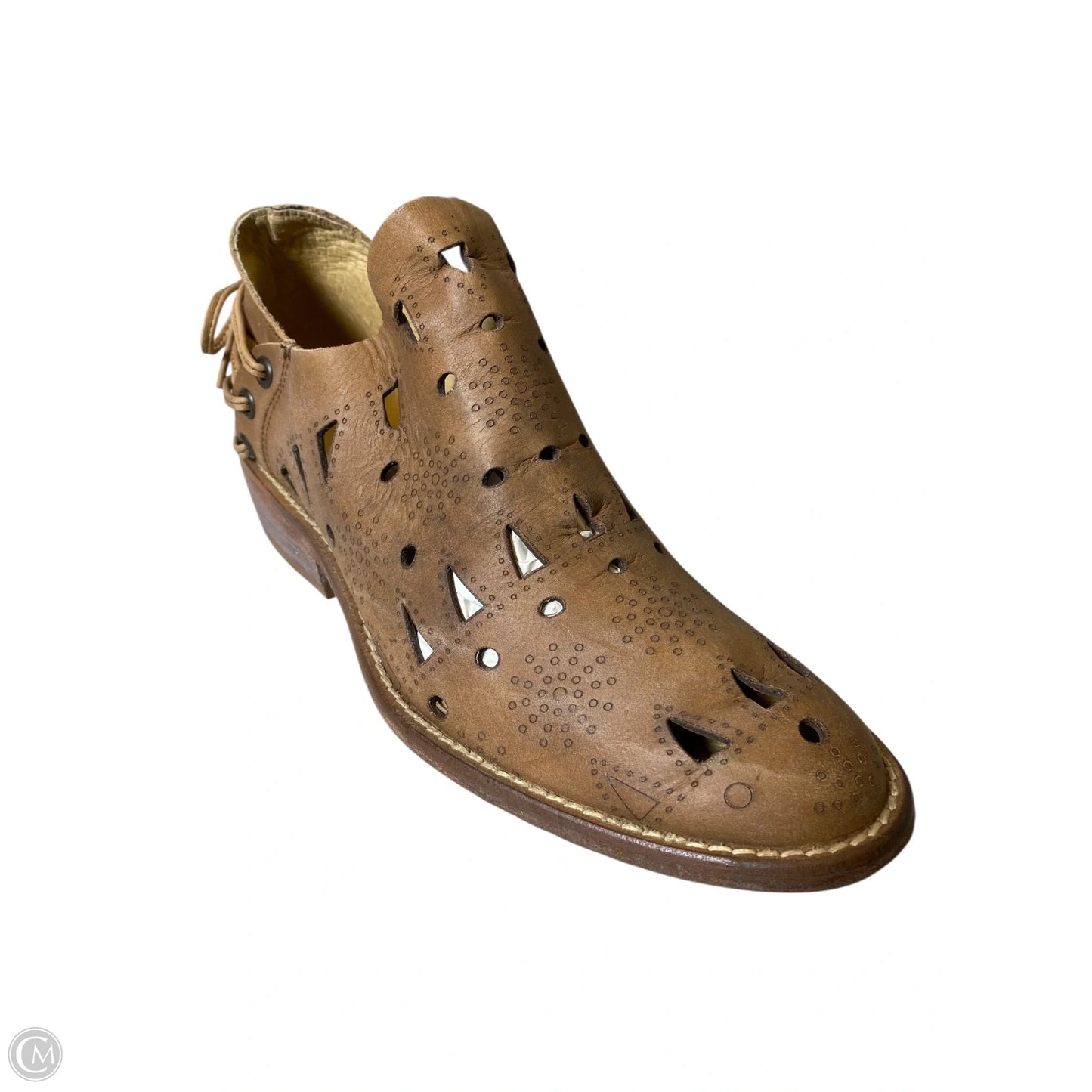 Boots Ankle Heels By Musse & Cloud In Brown, Size: 6