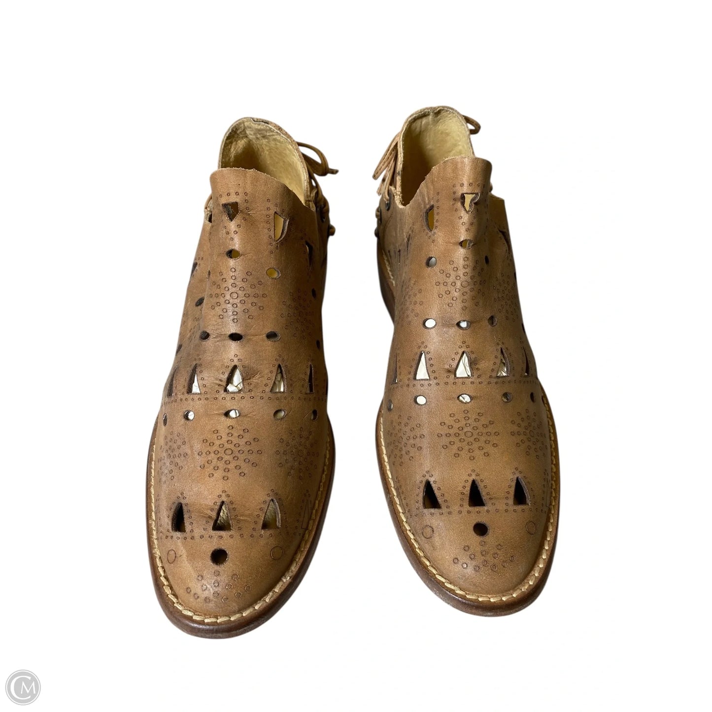 Boots Ankle Heels By Musse & Cloud In Brown, Size: 6