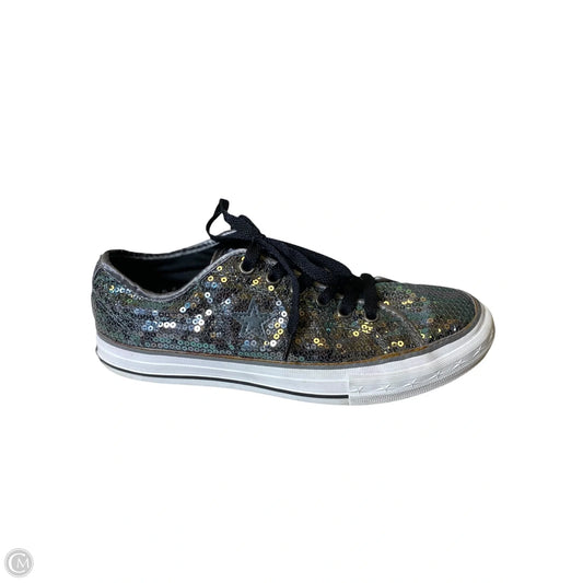 Shoes Flats By Converse In Silver, Size: 7.5