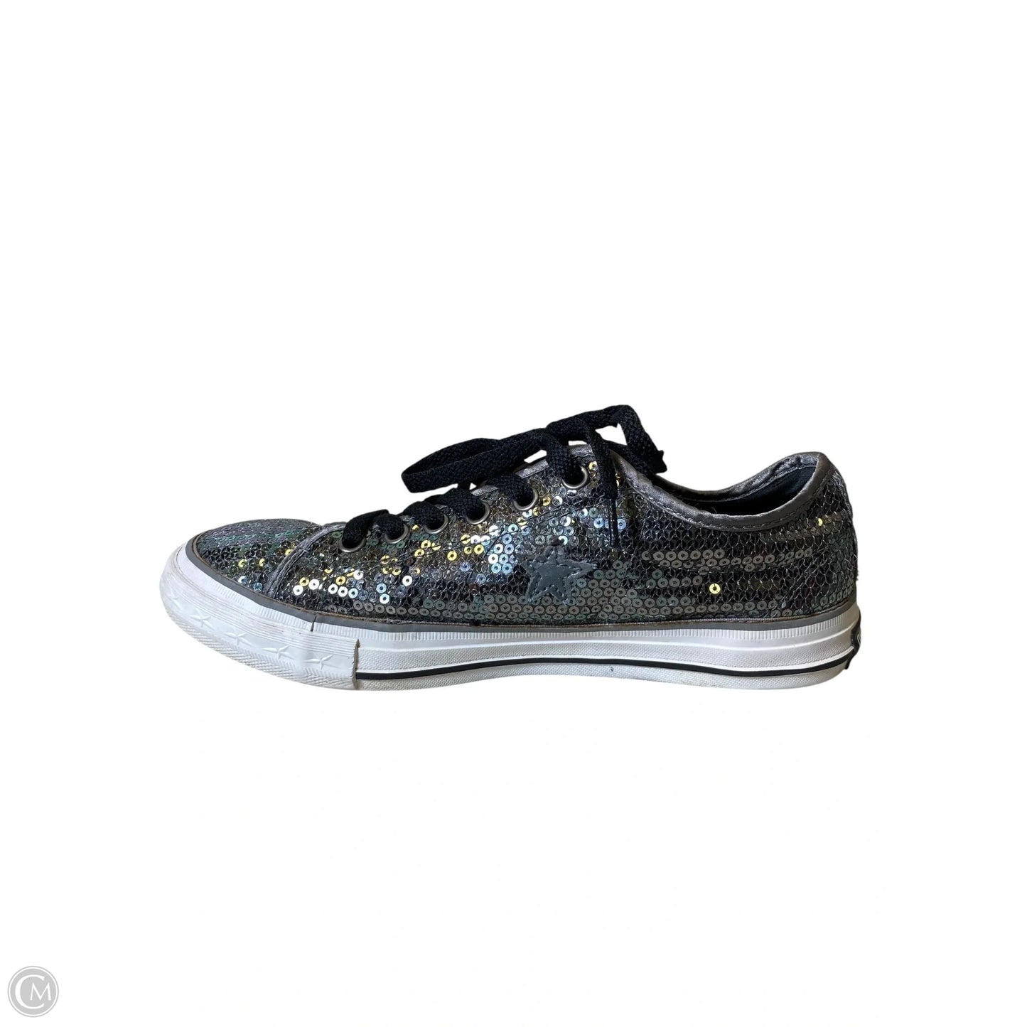 Shoes Flats By Converse In Silver, Size: 7.5