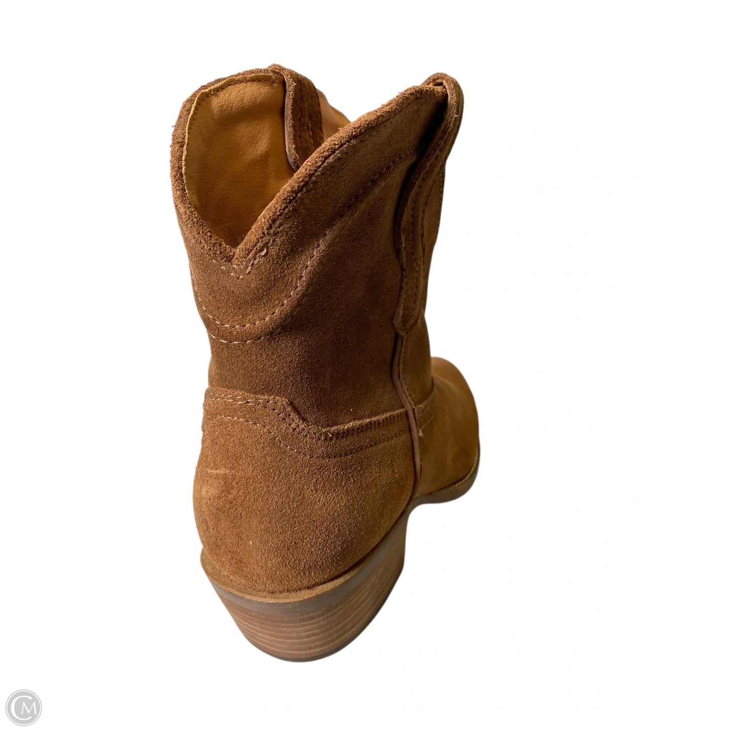 Boots Ankle Heels By Dingo In Brown, Size: 9