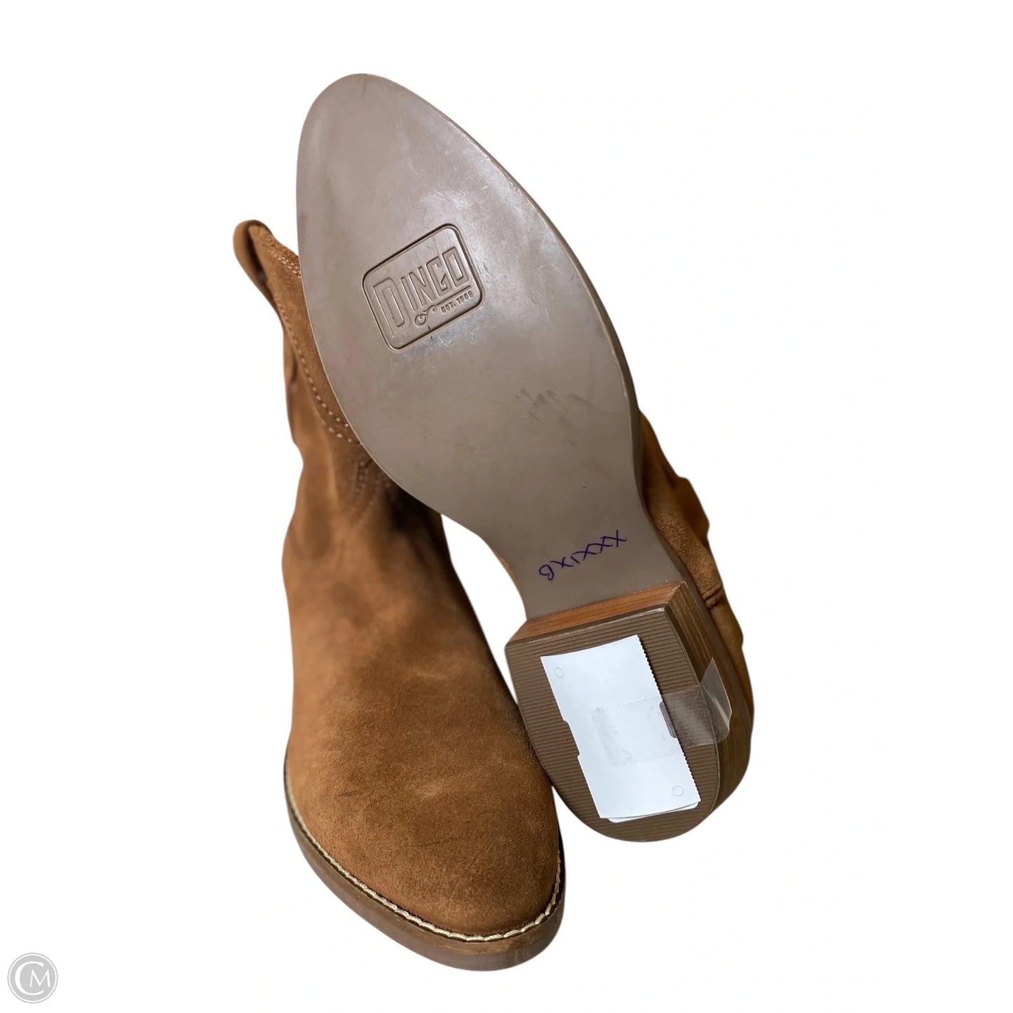Boots Ankle Heels By Dingo In Brown, Size: 9
