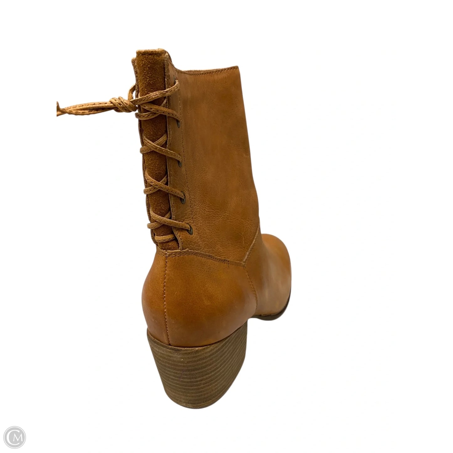 Boots Ankle Heels By Latigo In Brown, Size: 11