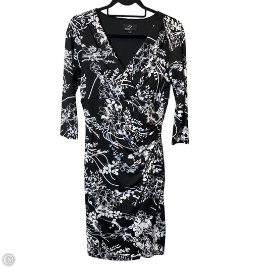 Dress Casual Midi By Ronnie Nicole In Black & White, Size: 6