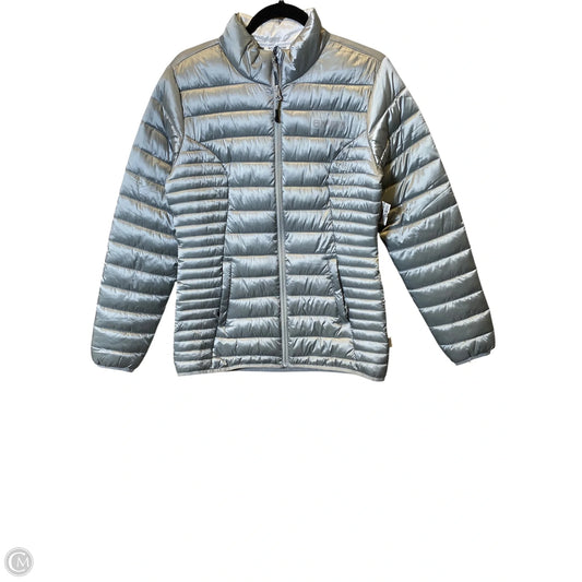 Jacket Puffer & Quilted By Magellan In Silver, Size: S