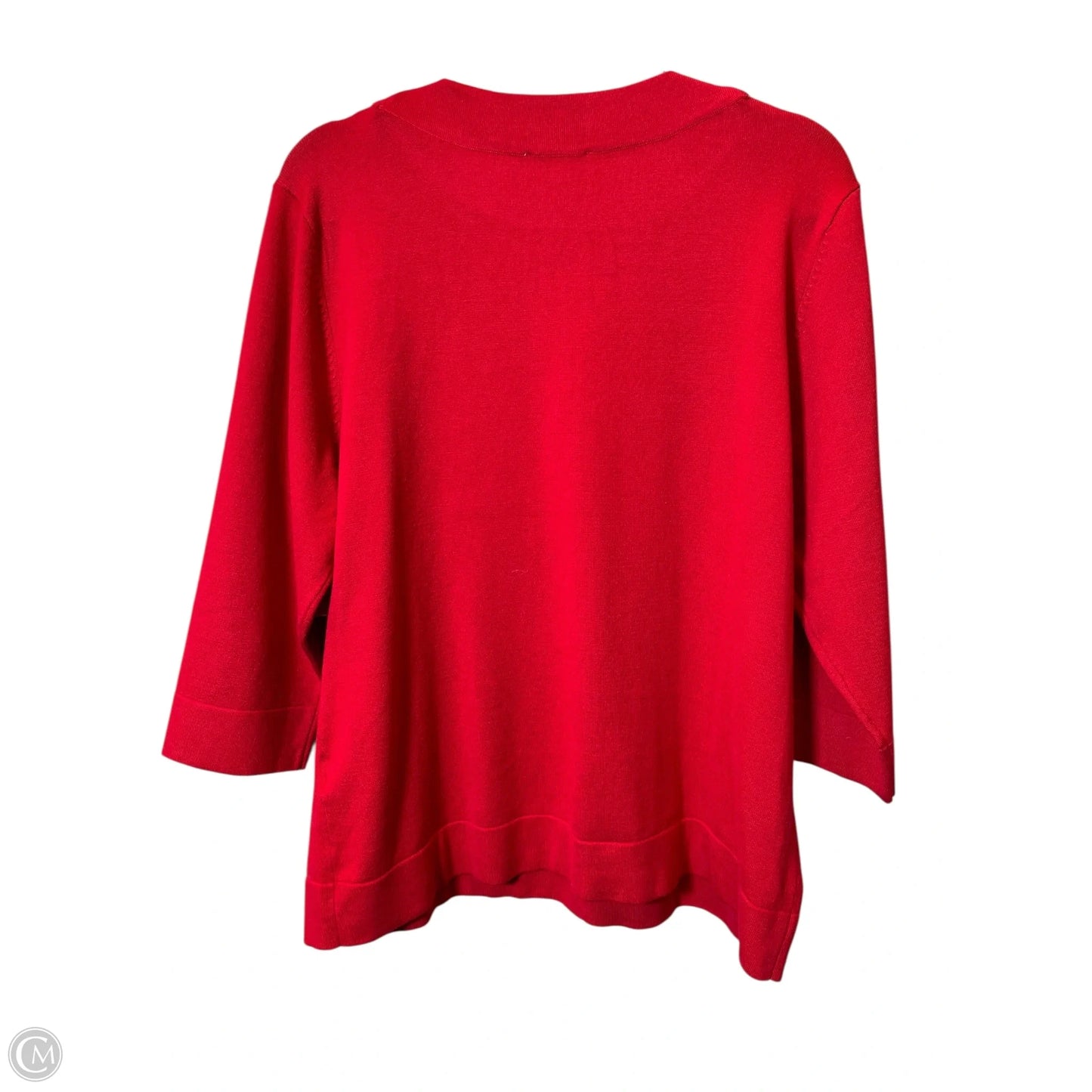 Sweater By Calvin Klein In Red, Size: Xl