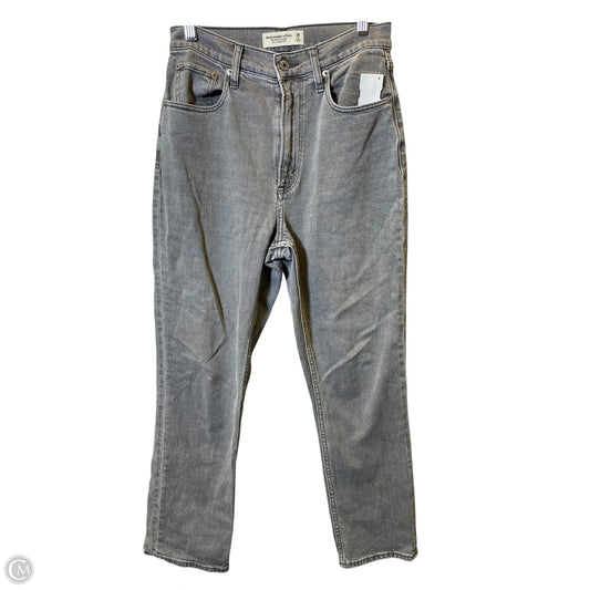 Jeans Straight By Abercrombie And Fitch In Grey, Size: 2