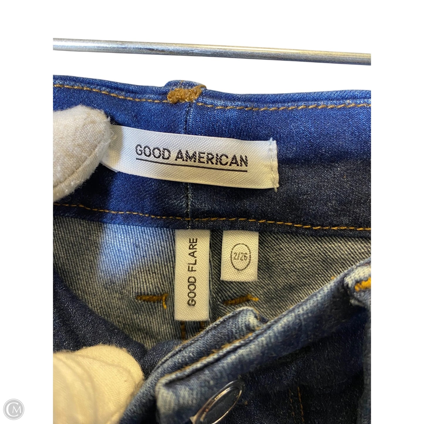 Jeans Boot Cut By Good American In Blue, Size: 2