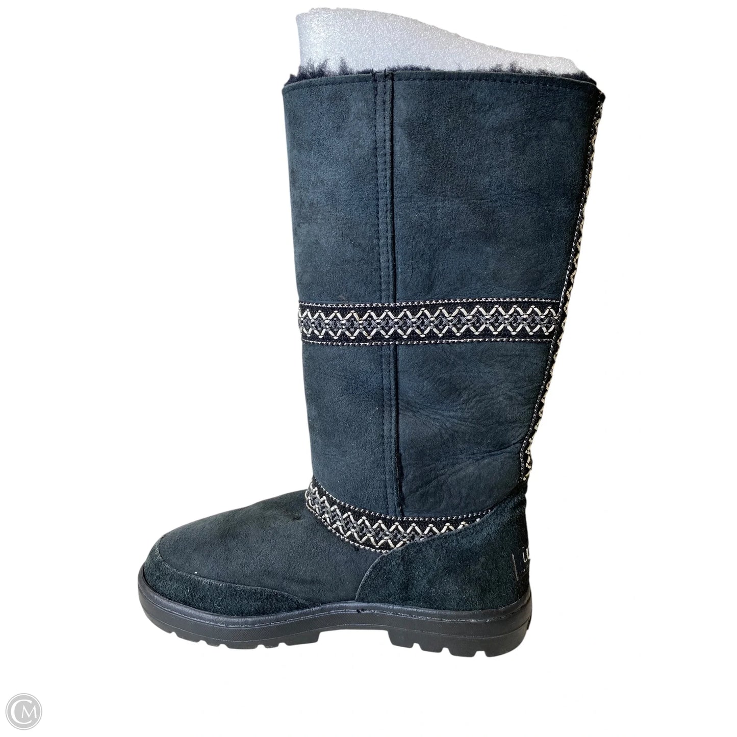 Boots Designer By Ugg In Black, Size: 8