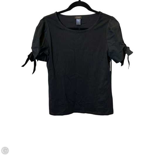 Top Short Sleeve By Ann Taylor In Black, Size: M
