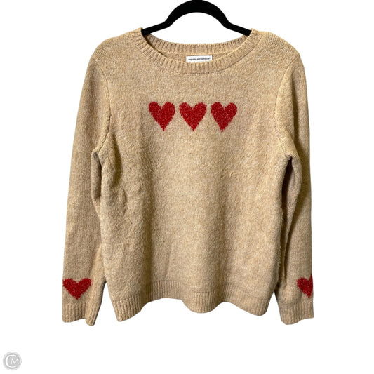 Sweater By Cupcakes And Cashmere In Red & Tan, Size: M