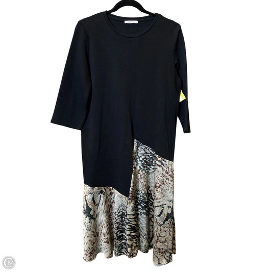 Dress Casual Midi By Zara In Multi-colored, Size: L
