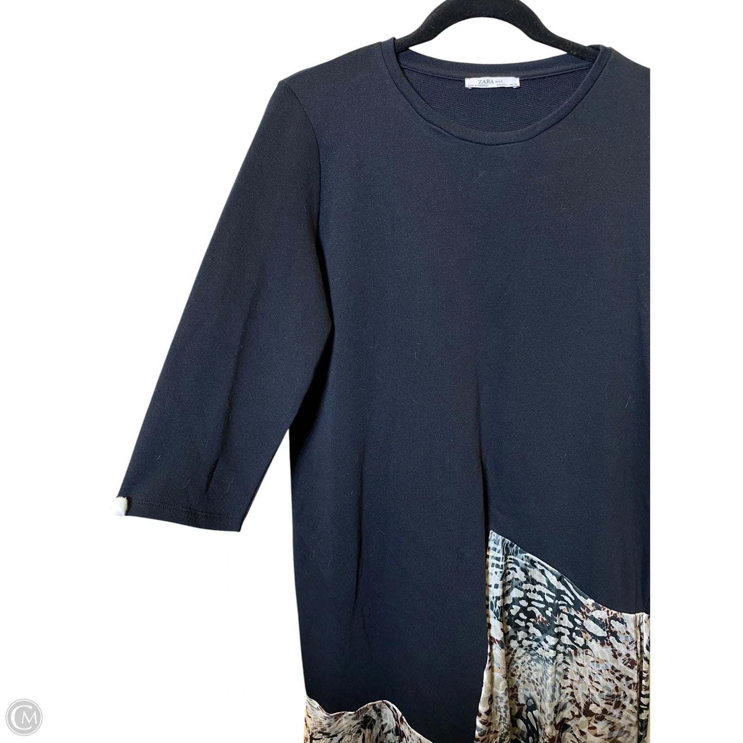 Dress Casual Midi By Zara In Multi-colored, Size: L