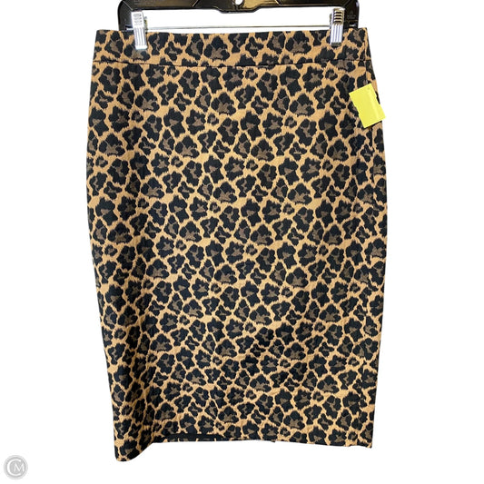 Skirt Midi By Talbots In Animal Print, Size: 10