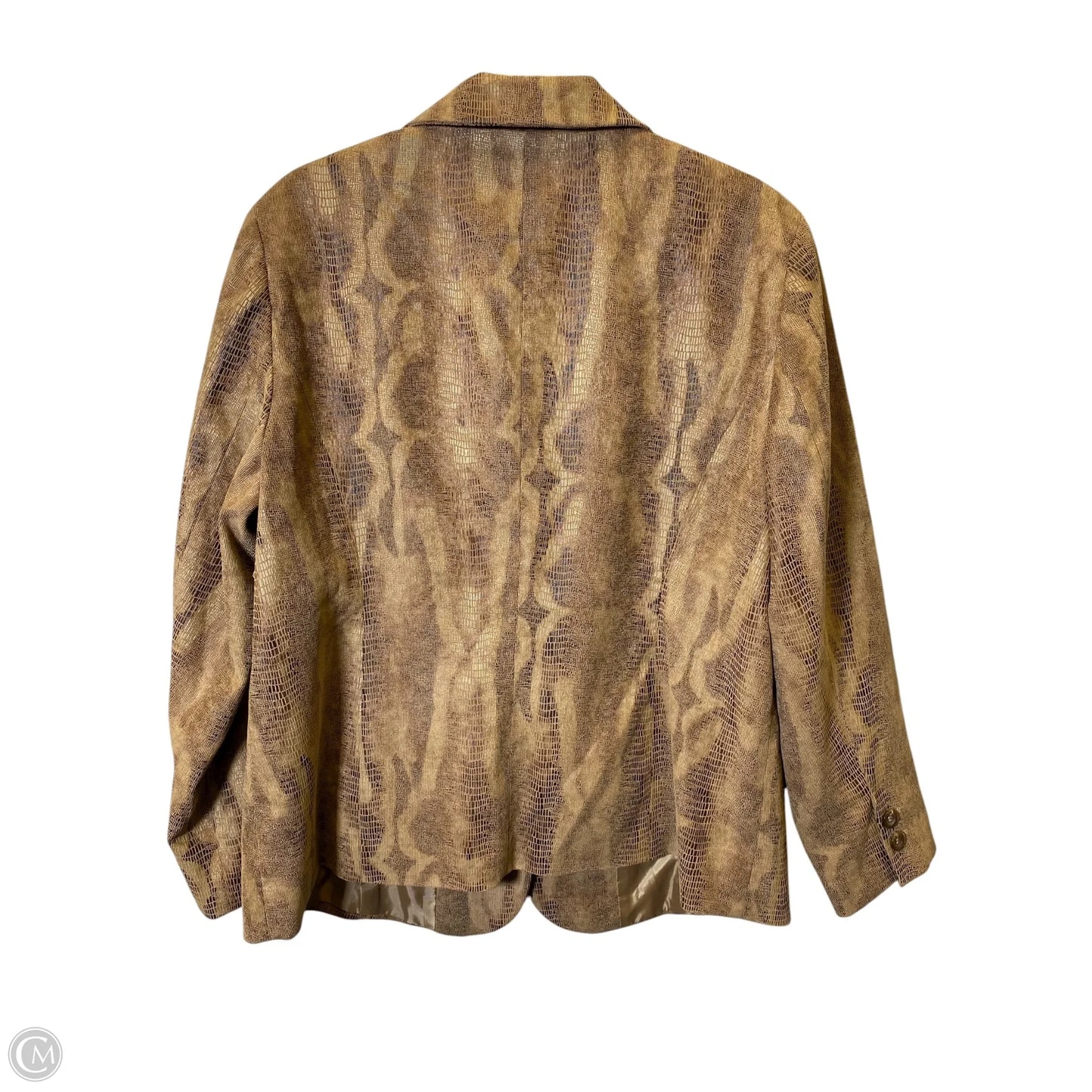 Blazer By Chicos In Brown, Size: Xl