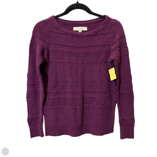 Sweater By Loft In Purple, Size: S