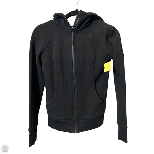 Athletic Jacket By Lululemon In Black, Size: 4