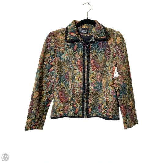 Jacket Moto By Clothes Mentor In Multi-colored, Size: 4
