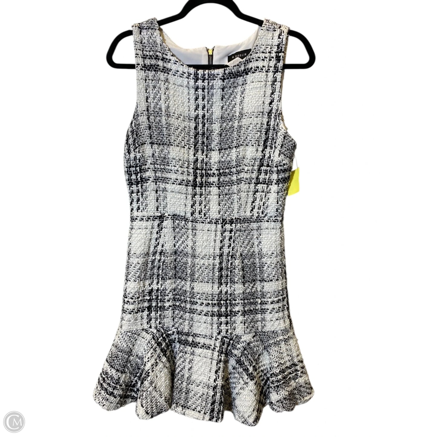 Dress Casual Midi By Clothes Mentor In Black & White, Size: L