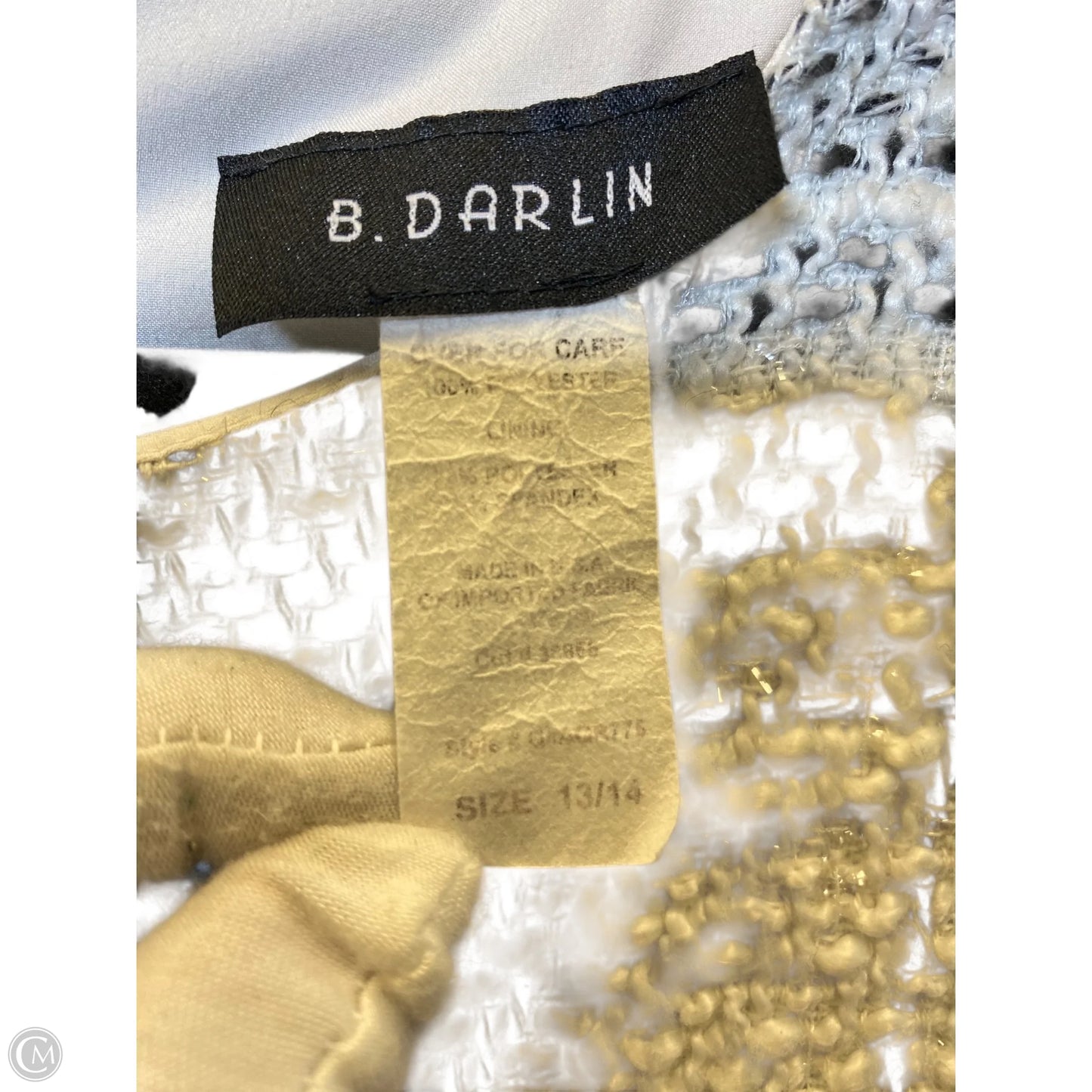 Dress Casual Midi By Clothes Mentor In Black & White, Size: L