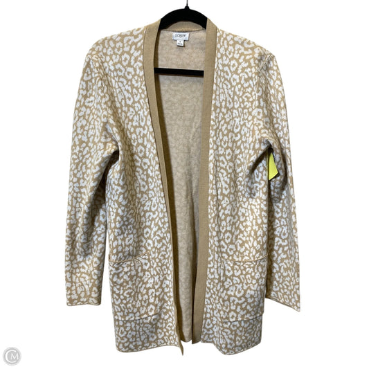 Cardigan By J. Crew In Tan & White, Size: S