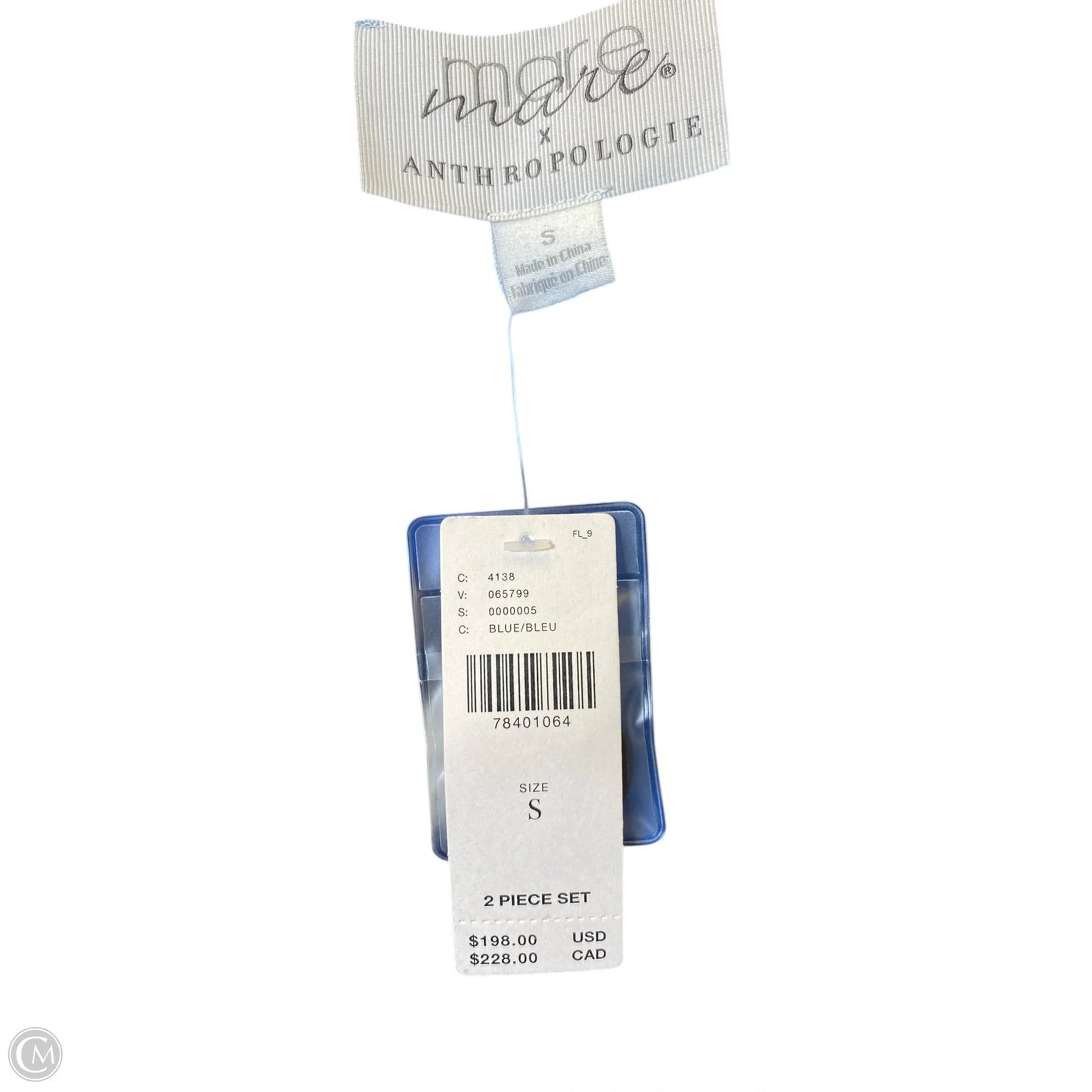 Skirt Set 2pc By Anthropologie In Blue, Size: S