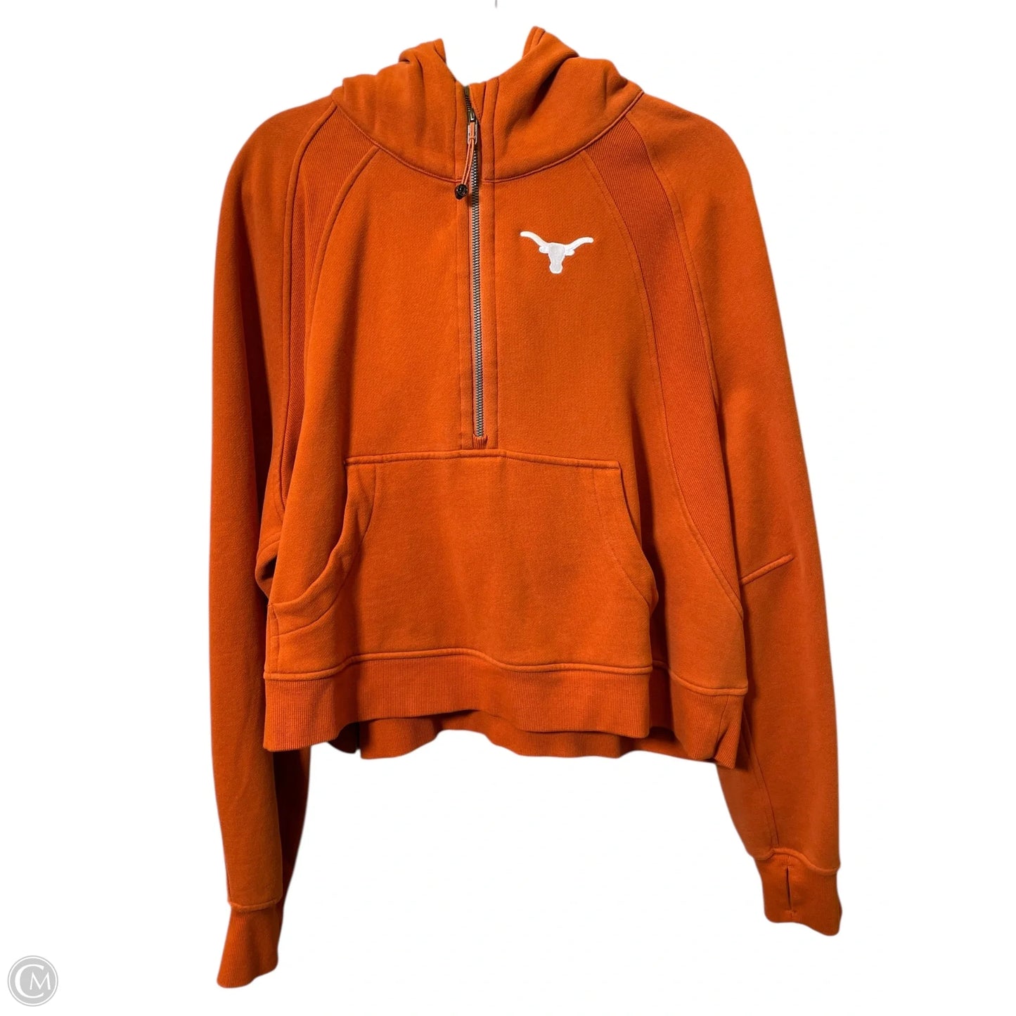 Athletic Sweatshirt Hoodie By Lululemon In Orange, Size: XL