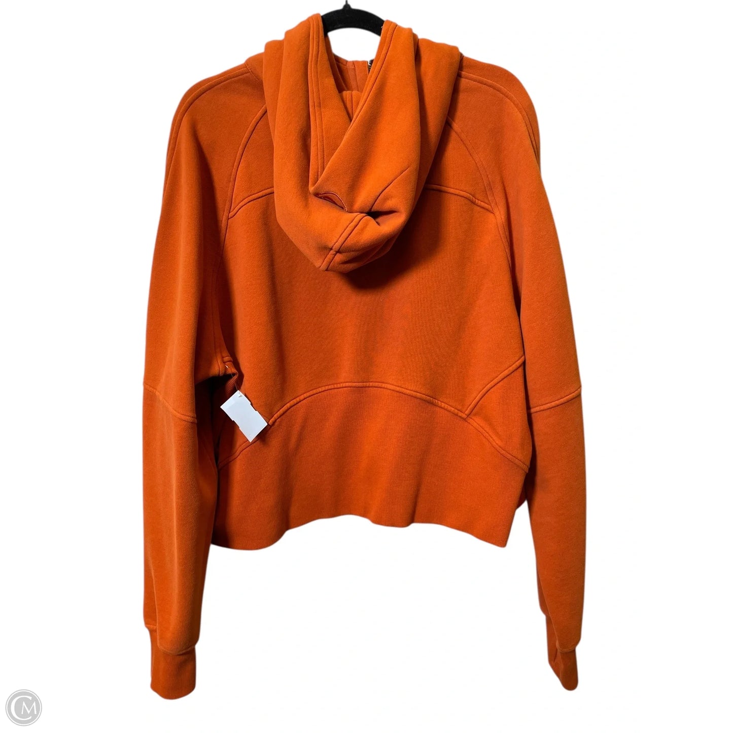 Athletic Sweatshirt Hoodie By Lululemon In Orange, Size: XL