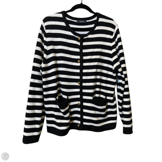 Cardigan By Dokotoo In Black & White, Size: Xl