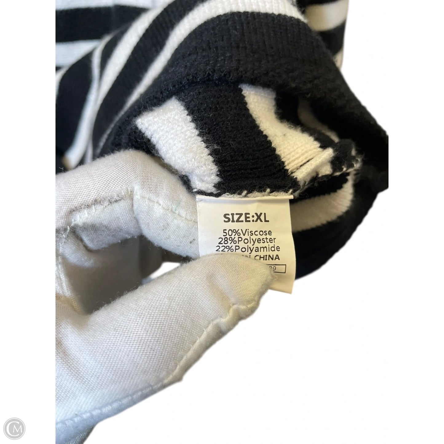 Cardigan By Dokotoo In Black & White, Size: Xl