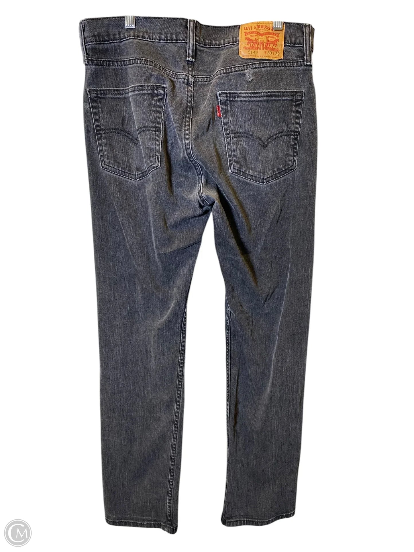 Jeans Straight By Levis In Black, Size: 8