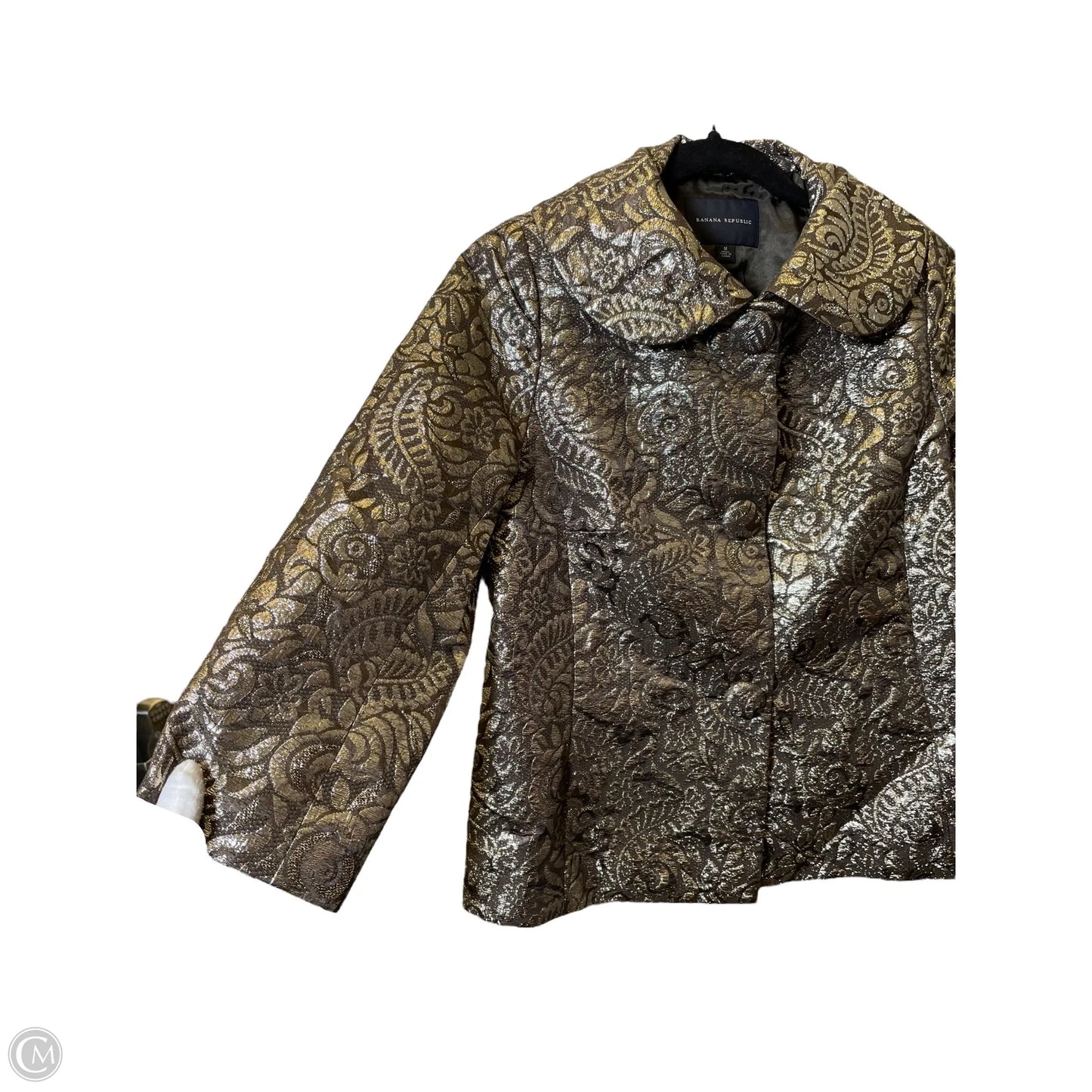 Jacket Other By Banana Republic In Brown & Silver, Size: M