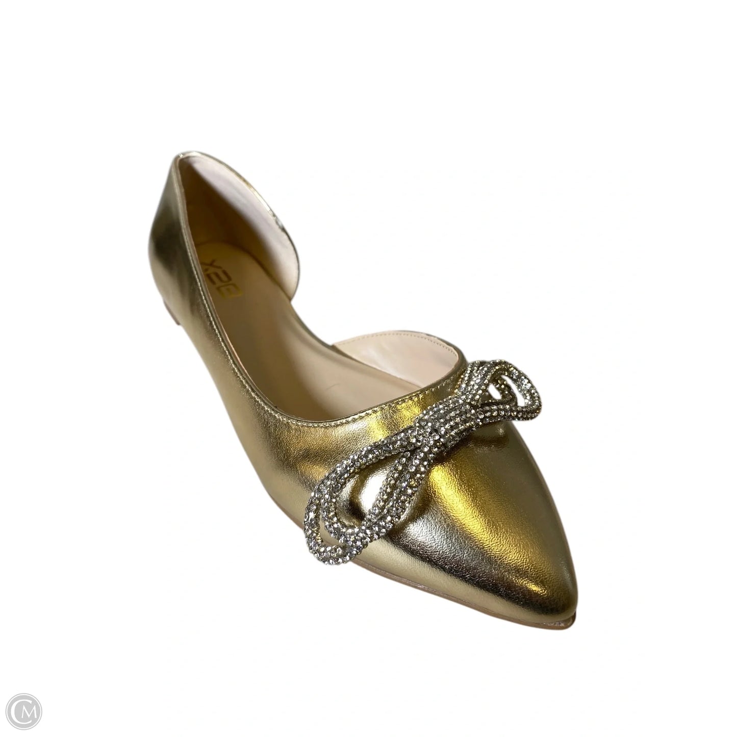 Shoes Flats By Clothes Mentor In Gold & Silver, Size: 8.5