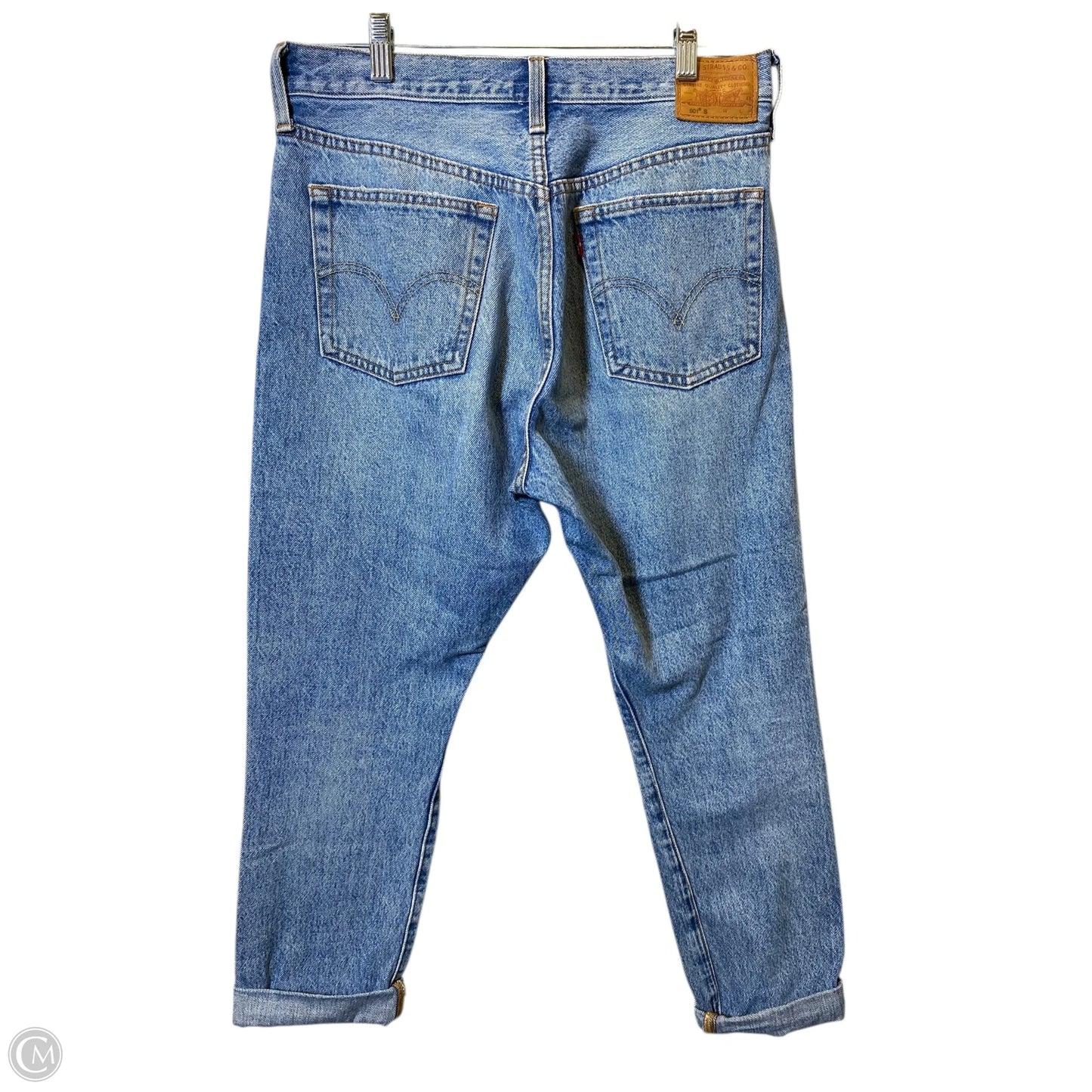 Jeans Skinny By Levis In Blue, Size: 10