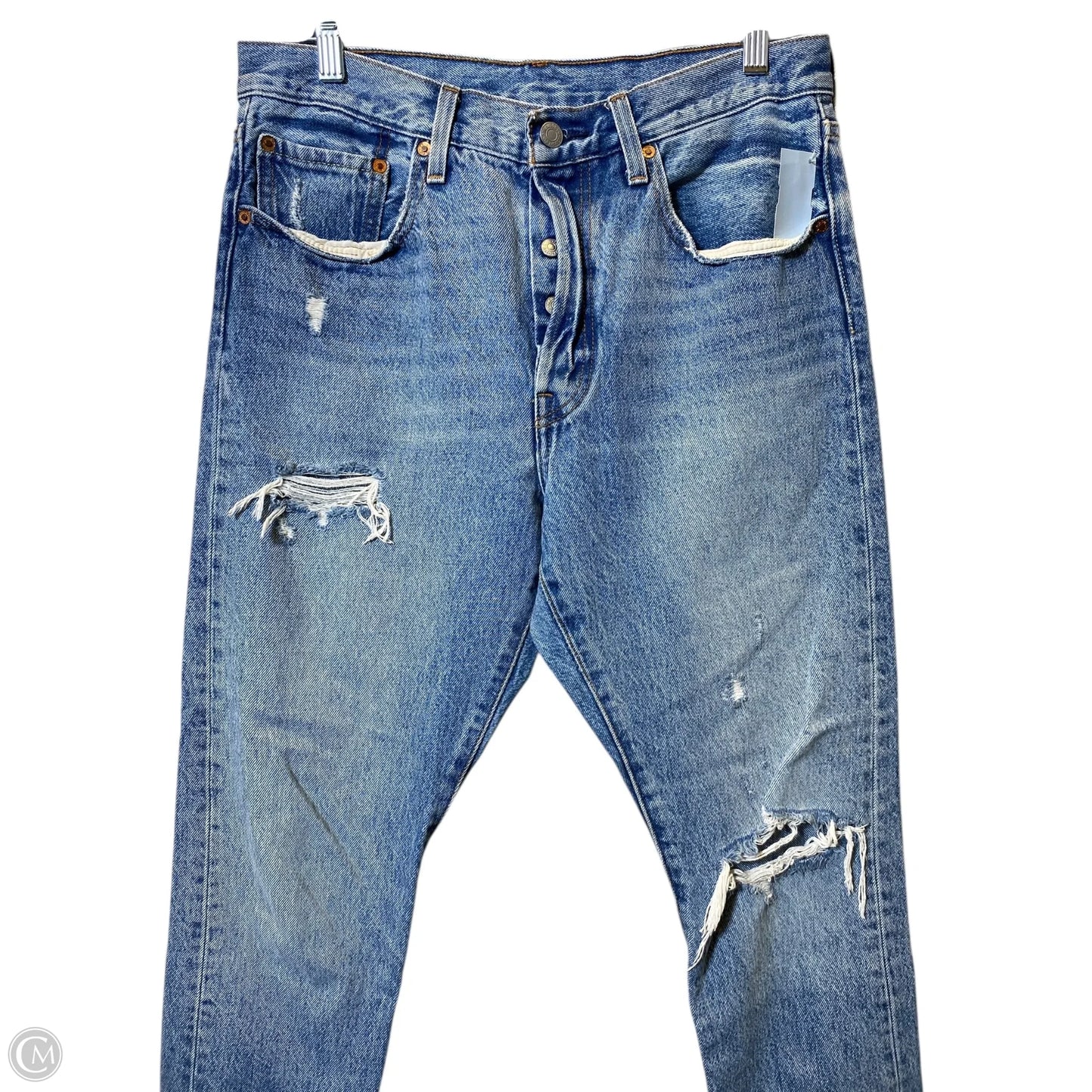 Jeans Skinny By Levis In Blue, Size: 10