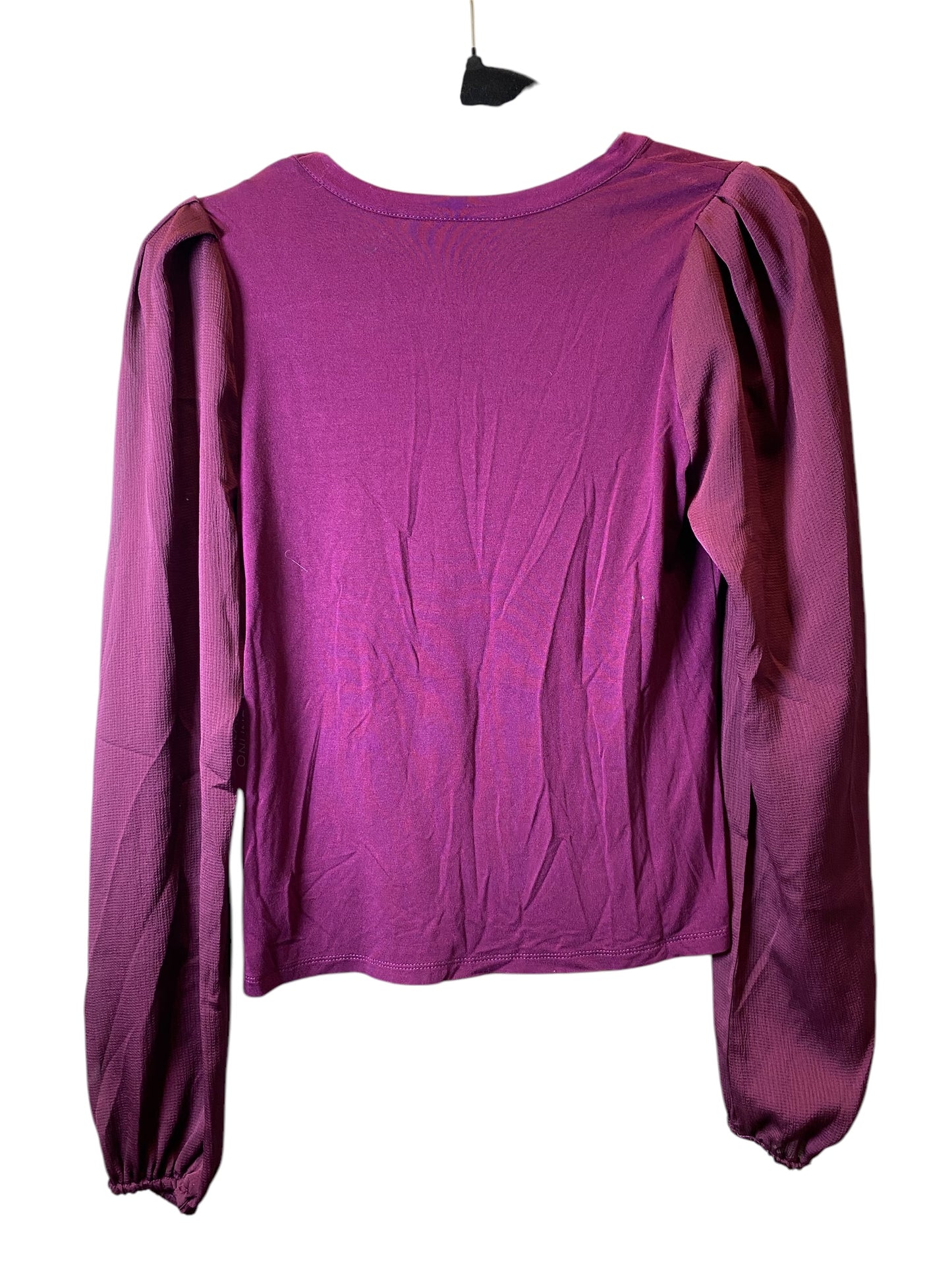 Top Long Sleeve By Cmc In Purple, Size: S