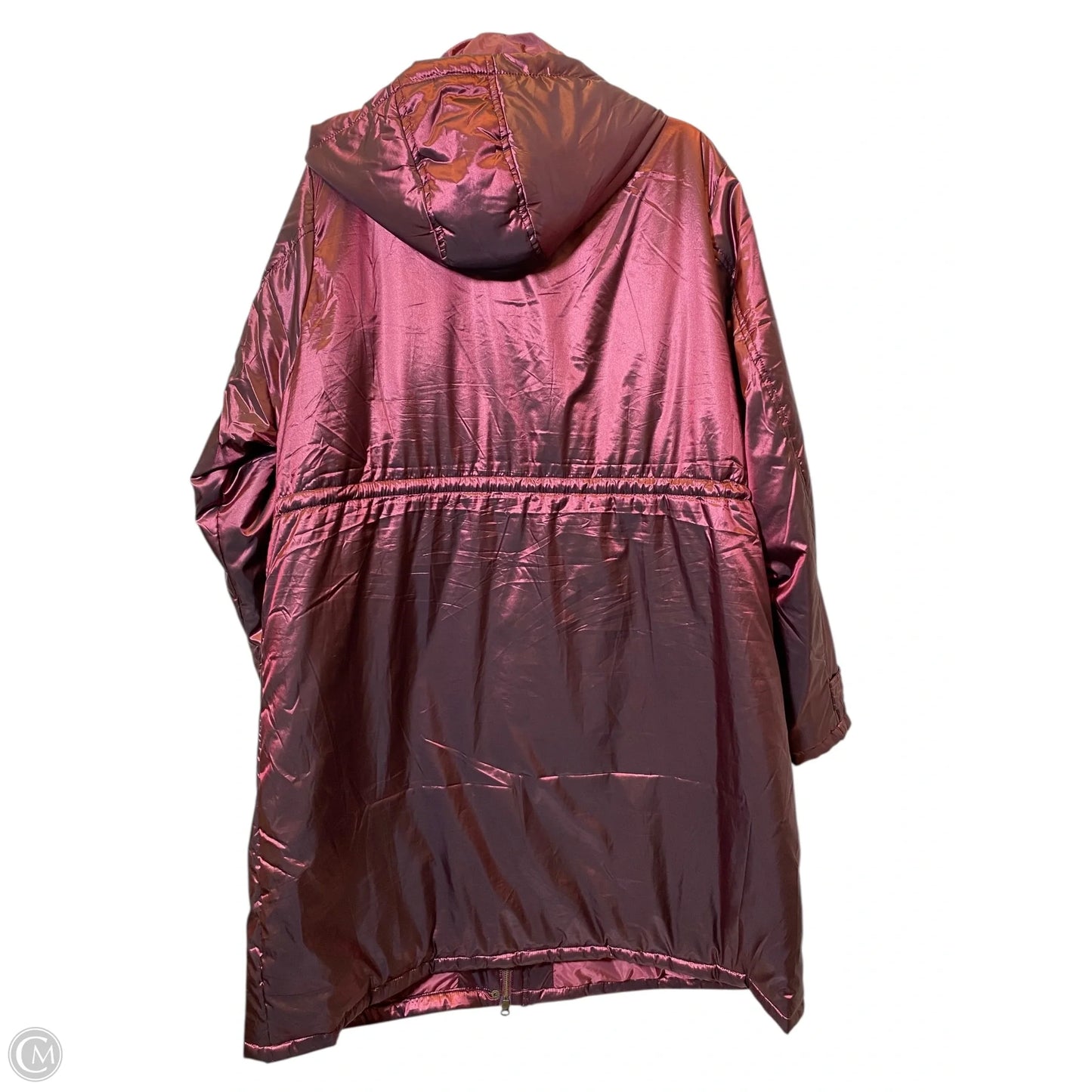 Coat Raincoat By Torrid In Maroon, Size: 2x