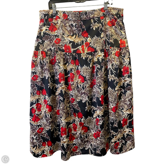 Skirt Maxi By Ann Taylor In Multi-colored, Size: 16