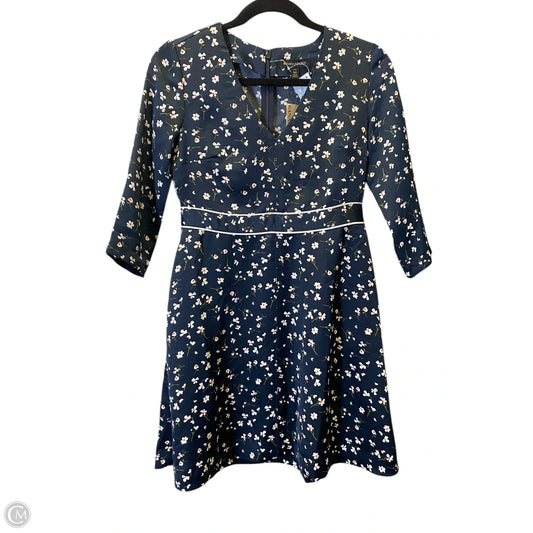 Dress Casual Midi By Banana Republic In Floral Print, Size: Xxs