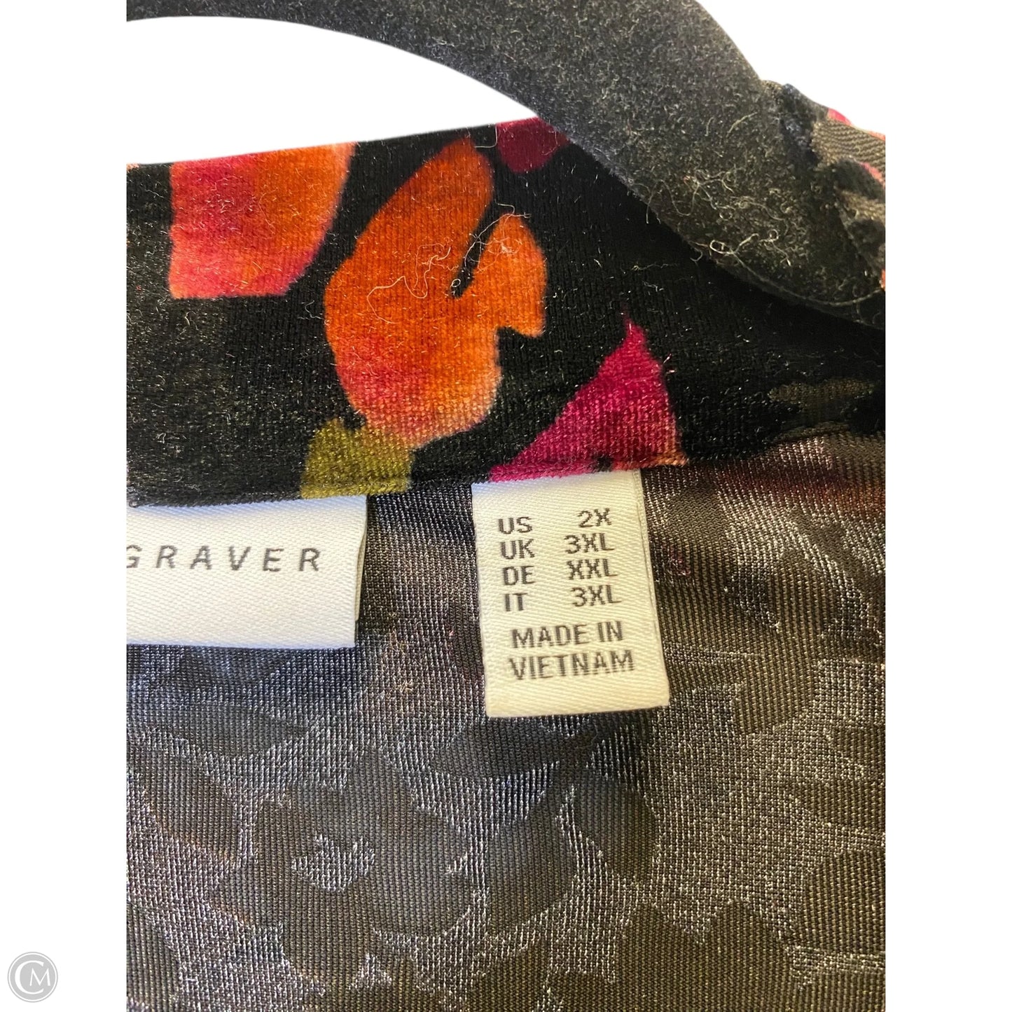 Cardigan By Susan Graver In Floral Print, Size: 2x