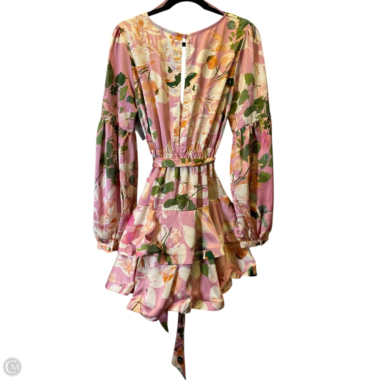 Dress Casual Midi By Clothes Mentor In Floral Print, Size: L